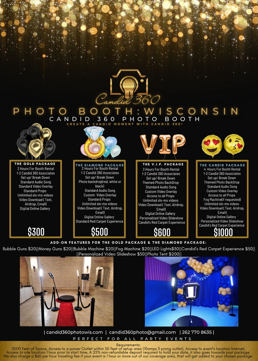 Customizable Led Enclosure for the 360 Photo booth, Photobooth Backdrop